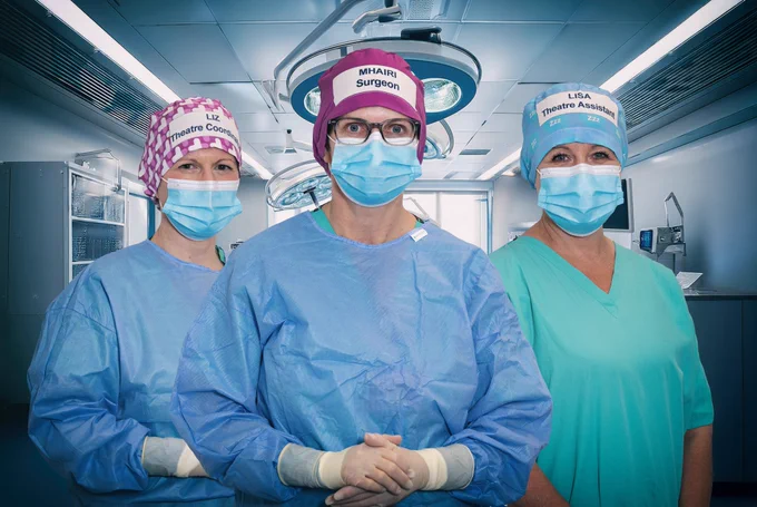 Hospital staff in Scotland have helped to design theatre caps made from plant-based material.