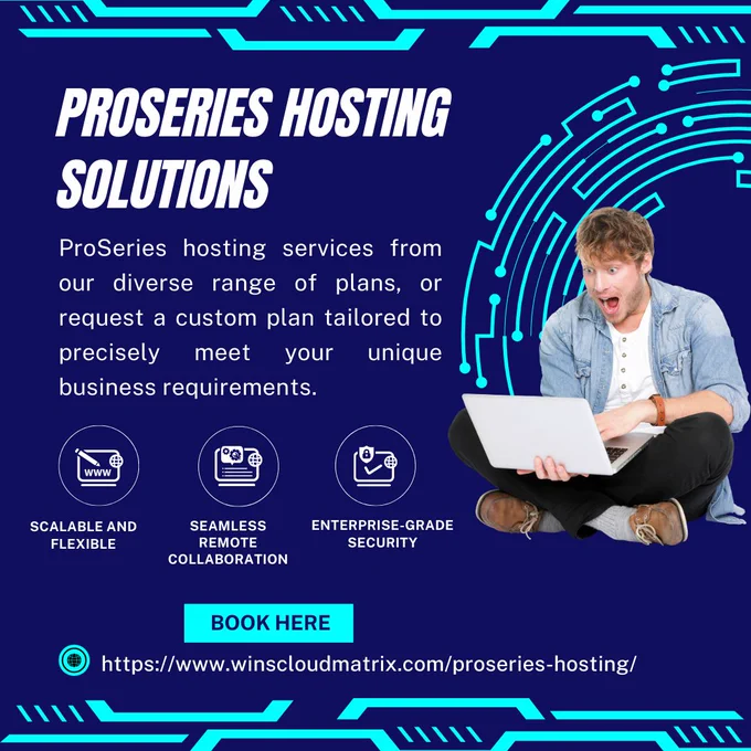 ProSeries Hosting Solutions - ProSeries hosting services from our diverse range of plans, or request a custom plan tailored to precisely meet your unique business requirements. For details visit: https://www.winscloudmatrix.com/proseries-hosting/ #ProSerieshosting #ProSerieshostingsolutions