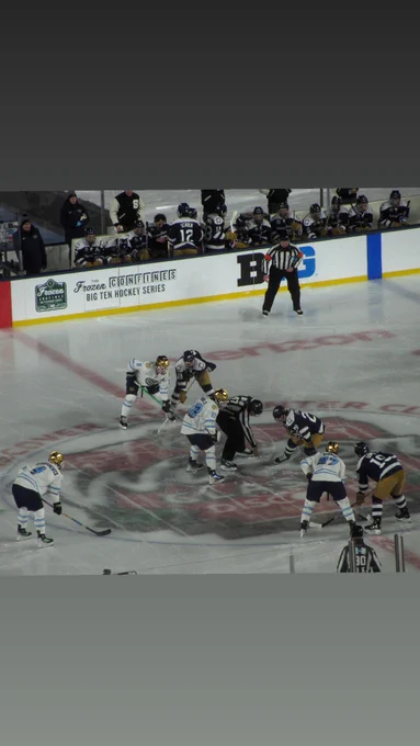 Face off in hockey game