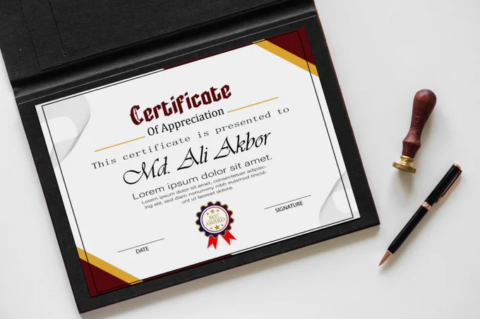 🚀 Elevate Your Brand with Stunning Certificate Designs!

Your company’s achievements deserve more than just recognition—they deserve certificates that inspire and impress! Whether it’s employee awards, training completion, or partnership recognition, we design sleek, professional certificates tailored to your industry.

🎨 Why choose Graph Max?
✅ Unique, brand-aligned designs
✅ High-quality layouts for digital or print
✅ Fast turnaround and customization

✨ Leave a lasting impression with every certificate. Let's bring your vision to life!

📩 DM us for inquiries or visit [your website].

#GraphMax #CertificateDesign #ProfessionalDesign #CorporateRecognition #DigitalMarketing #GraphicDesign #BusinessSuccess #CreativeSolutions #BrandIdentity #CompanyGrowth