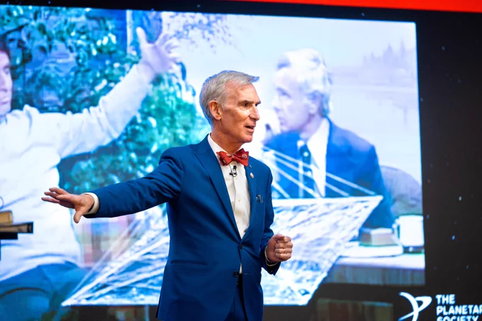 Bill Nye speaks at Sibley 150