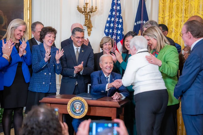 President Biden signs the Social Security Fairness Act into law.