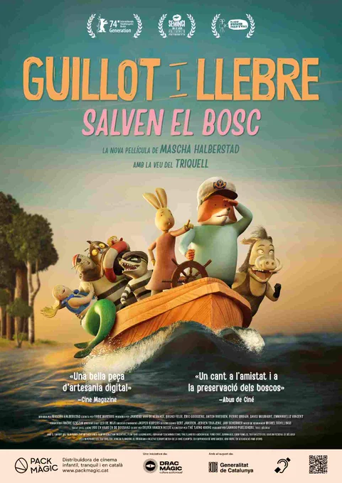 Cartell de 'Guillot i Llebre salven el bosc'