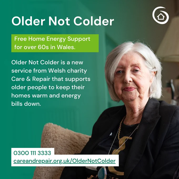 Older Not Colder - 0300 111 3333