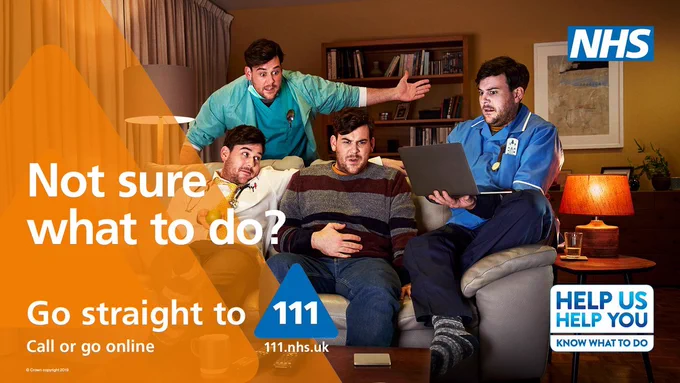 Not sure what to do? Go straight to 111.