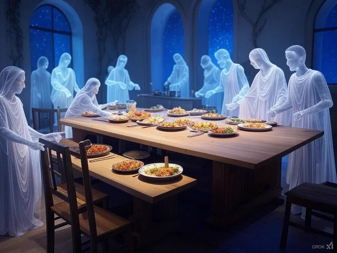 GROK depicts “spirit food”