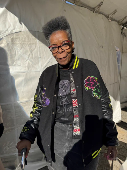 Crystal Baynard, The Flats resident, retired pre-school teacher and poet. 