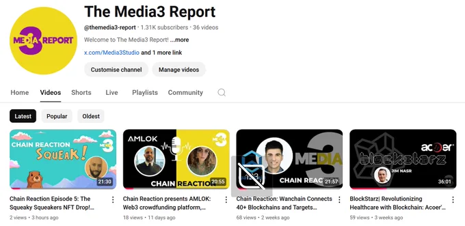  Media3 is a news platform that reports on innovative tecnologies from all over the globe