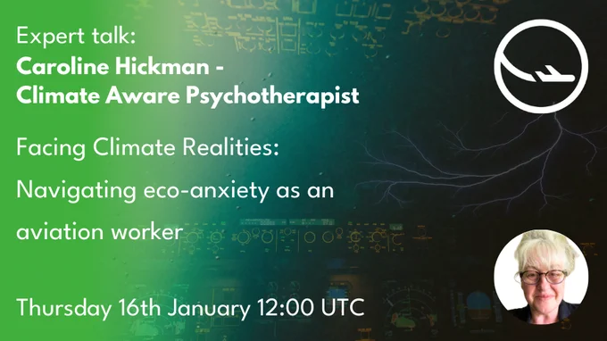 Safe Landing - Expert talk on eco-anxiety for aviation workers