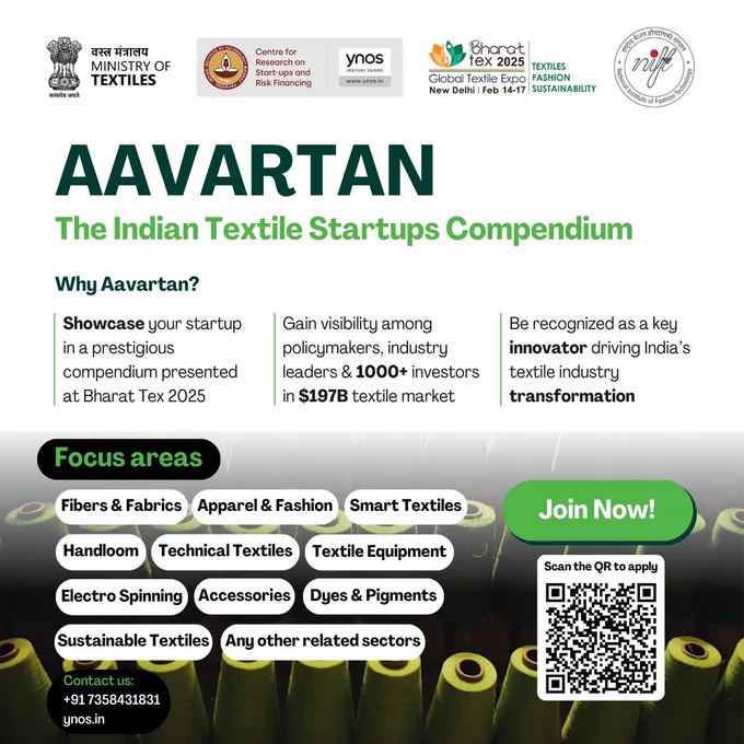 Aavartan - Indian textile startup compendium at Bharat tex 2025