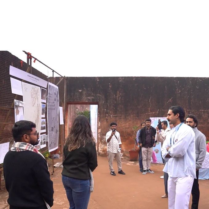 The exhibition was held on 28 and 29 December 2024 at Jaigarh Fort as part of the Jaigarh Heritage Festival. Our team had the opportunity to interact with HH Sawai Padmanabh Singh during the event. Students from History backgrounds, tourists, and heritage enthusiasts, along with many others, deeply engaged with the work showcased.