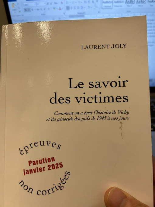 Couverture provisoire Le savoir des victimes