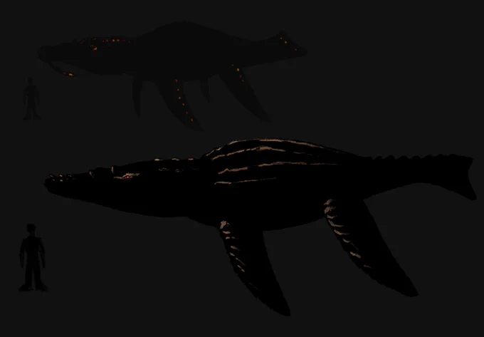 Sunken Liopleurodon Glow Regions