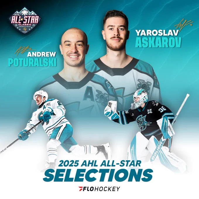 2025 AHL All-Star Selections, presented by FloHockey

Andrew Poturalski
Yaroslav Askarov