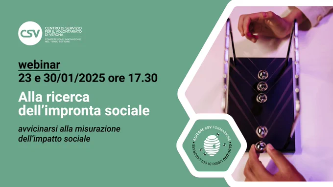 L'iniziativa fa parte di #AlveareCsvFormazione, il catalogo nazionale promosso da CSVnet e realizzato dai Csv, disponibile su #Gluo