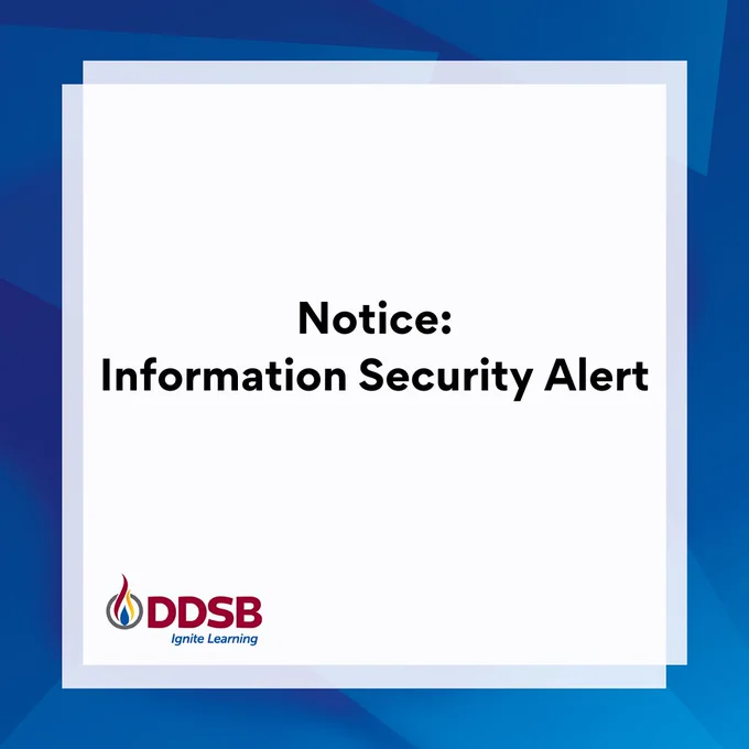 Notice: Information Security Alert