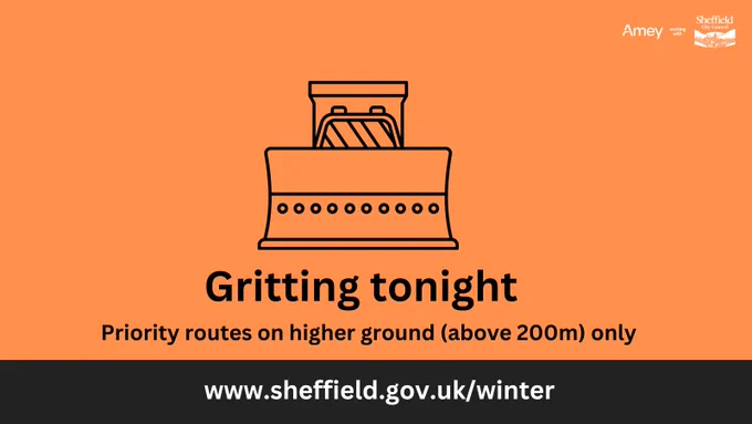 Graphic of a gritter. All our winter information is on our website at www.sheffield.gov.uk/winter.