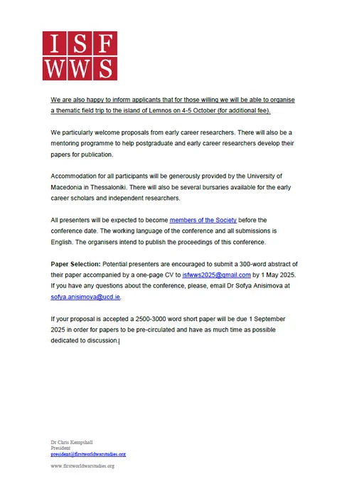 The eventbrite link mentioned in the above tweet contains the text of the CFP for those requiring Alt text as the character limit for image description prevents it from being fully reproduced here.