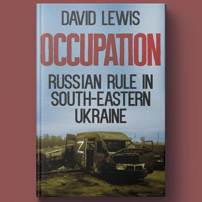 Book cover of 'Occupation' by David Lewis against a red background.