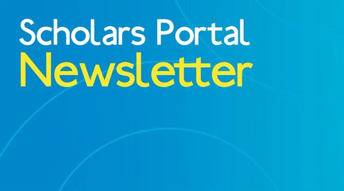 Scholars Portal Newsletter