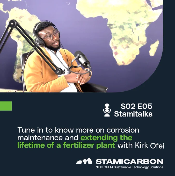 Kirk Ofei, Materials & Corrosion specialist at Stamicarbon, shares insights on crucial role of corrosion maintenance in prolonging the lifespan of piping and equipment in a fertilizer plant.
