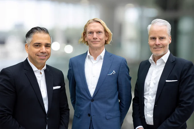 v. I. n. r. Marc Wilczek (CCO), Bernd Schwefing (CEO) und Michael Küchen (CFO).