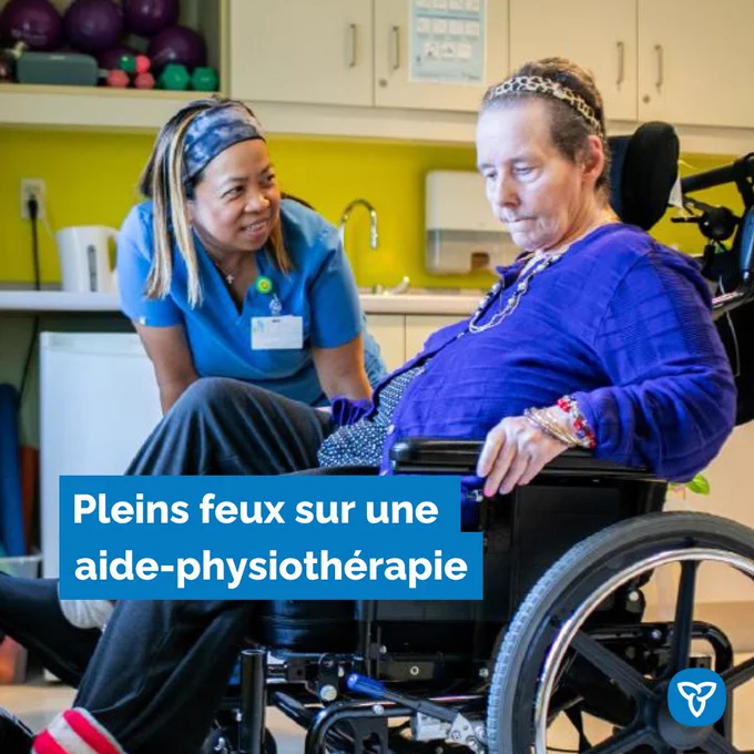 physiothérapeute et patient