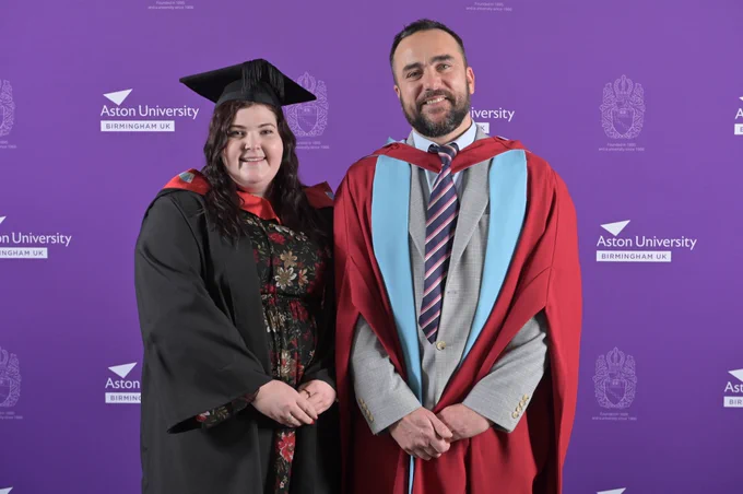 Shannon Franklin and Dr Marcello Giovanelli 