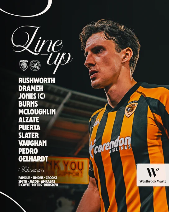 Starting XI: Carl Rushworth; Cody Drameh, Alfie Jones, Fin Burns, Sean McLoughlin; Steven Alzate, Gustavo Puerta, Regan Slater; Harry Vaughan, João Pedro, Joe Gelhardt

Subs: Ivor Pandur, Xavier Simons, Matt Crooks, Andy Smith, Matty Jacob, Nordin Amrabat, Rocco Coyle, Zane Myers, Mason Burstow