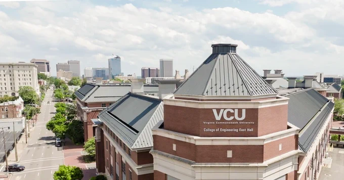 Photo of the VCU College of Engineering East Hall building.