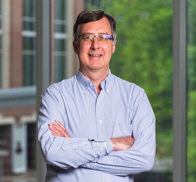 Portrait of Georgia Tech Regents' Professor C. David Sherrill, joint with the School of Chemistry and Biochemistry and the School of Computational Science and Engineering. 

Sherrill will serve as interim executive director of the Georgia Tech's Institute for Data Engineering and Science (IDEaS). Sherrill has served as associate director for IDEaS since its founding in 2016, and he succeeds Regents' Professor Srinivas Aluru, who became the new senior associate dean of the College of Computing.