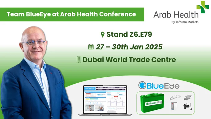 BlueEye Team in Arab Health Conference 2025 at stand Z6.E79