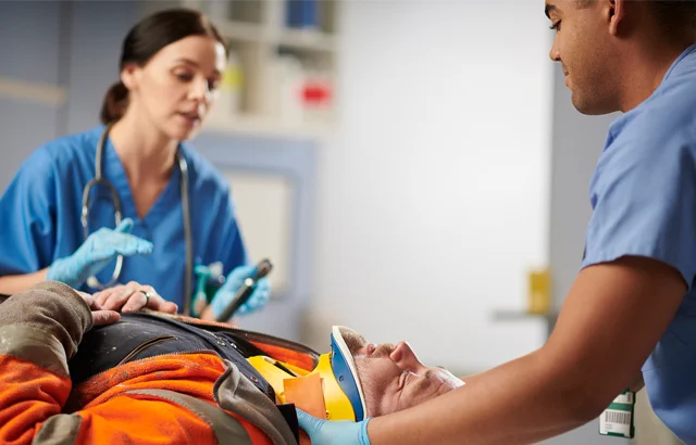 Photo illustrating emergency care
