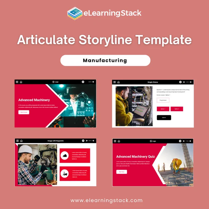 Streamline your training with this manufacturing-themed eLearning template! Perfect for onboarding, safety training, and process optimization. 💡🏭 

📚 Customize it to fit your needs and empower your workforce with engaging, interactive content.

🔗 Explore more: Visit the link in bio!

#eLearningDesign #ManufacturingTraining #InteractiveLearning #ArticulateStoryline 