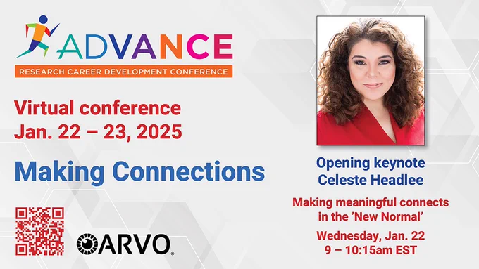 Celeste Headlee, opening keynote for 2025 ARVO Advance Conference