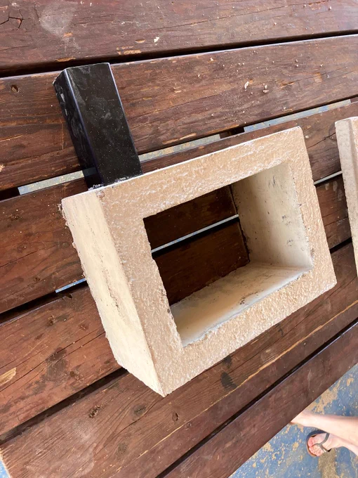 First storm petrel nesting chamber made