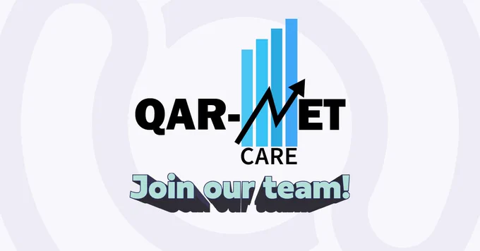 QAR-Net Care logo and text: Join our team!