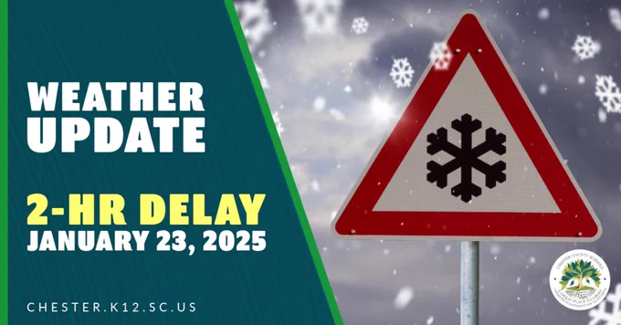 Weather Update: 2 hour delay  01/23/25