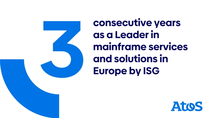Third consecutive years as a Leader in mainframe services and solutions in Europe by ISG