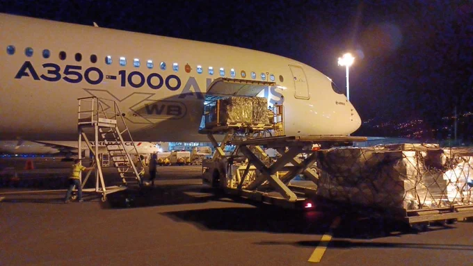 Fret embarqué à bord d'un Airbus