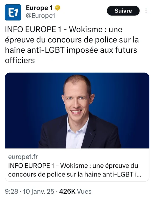 INFO EUROPE 1 - Wokisme : une épreuve du concours de police sur la haine anti-LGBT imposée aux futurs officiers