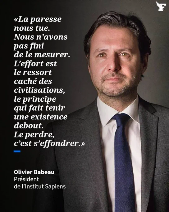 Babeau : la paresse nous tue