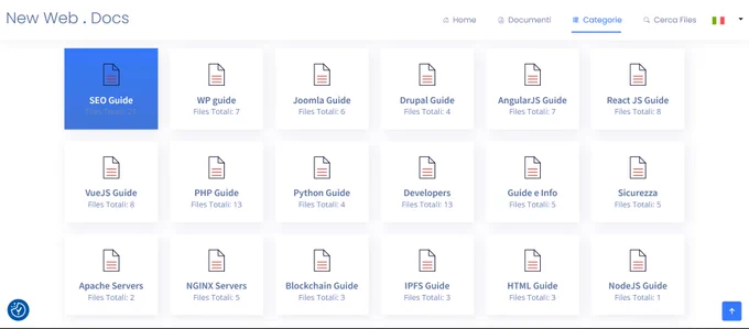 Cerchi informazioni su #Frameworks o #Tutorials? Qualche #Guida o #Manuale in riferimento a #CMS o #SEO? Cercate e Scaricate le #Documentazioni che vi servono gratuitamente: New Web Docs
https://new-web.net/docs/