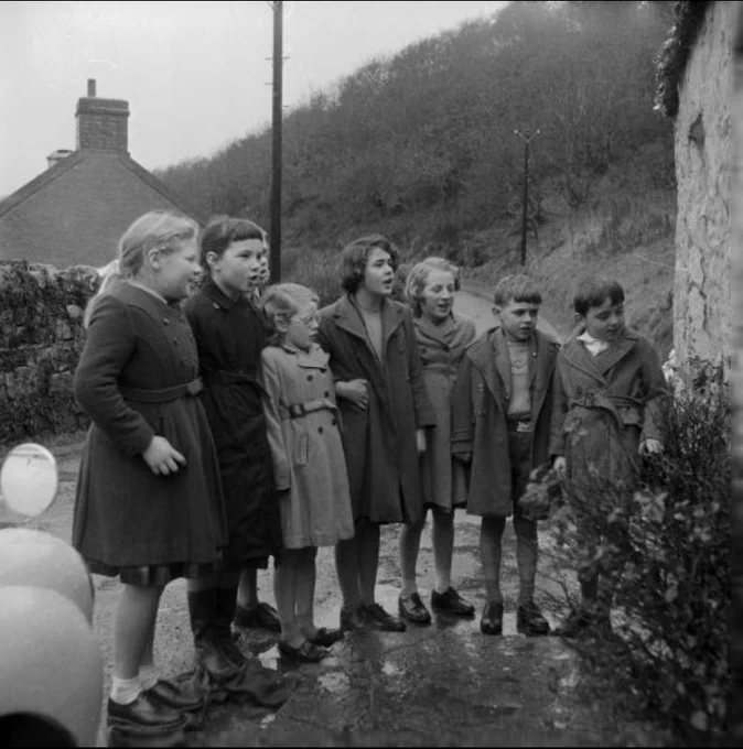 Celebrating the Old New Year in Cwm Gwaun, 1961, by Geoff Charles.