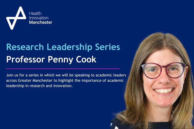 Research Leadership Series
Professor Penny Cook
Join us for a series in which we will be speaking to academic leaders across Greater Manchester to highlight the importance of academic leadership in research and innovation