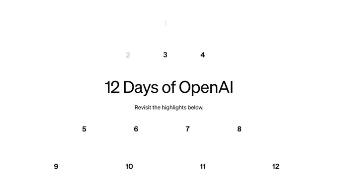 12 Days of OpenAI