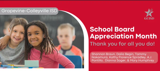 GCISD School Board Appreciation Month - January 2025