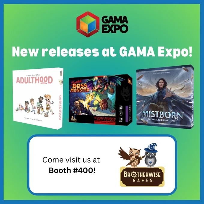 We will be at GAMA Expo! Come visit us at Booth #400