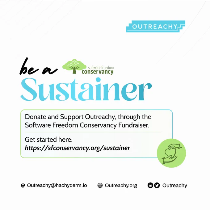 Be a SFC Sustianer and help Outreachy continue its work!