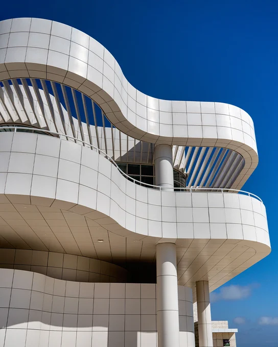 The Getty Center's piano curve